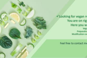 develop vegan food recipes