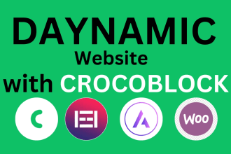 create your dynamic website using crocoblock and elementor pro or jet engine