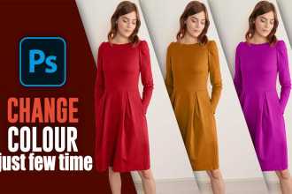 do change color,recolor,photo retouching or photo editing