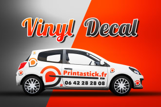 design vinyl decal sticker for vehicle windscreen and body