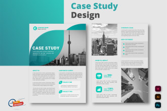 case study design, company flyer or brochure