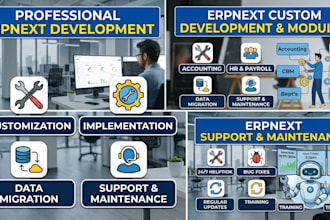 develop erpnext modules, customize erpnext and build frappe apps