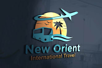 design creative travel agency hotel logo in just 12 hours