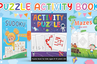 design crossword puzzle and word search activity book for amazon kdp