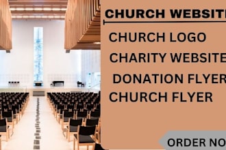 design church website, charity website with livestream