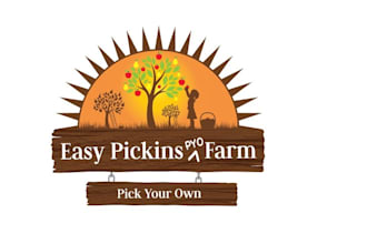design landscape, lawn care, agriculture and farm logo