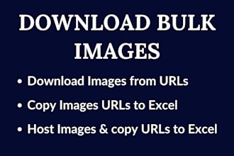 download bulk images from website or urls in excel