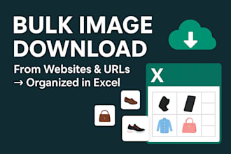 download bulk images from URL in excel or website