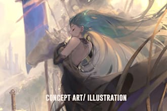 make your idea into concept art or environment illustration