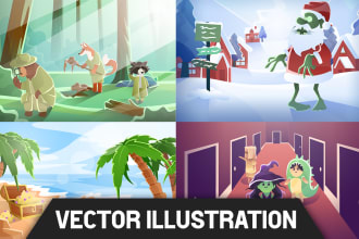 create an illustration for a book, website, game, story, youtube