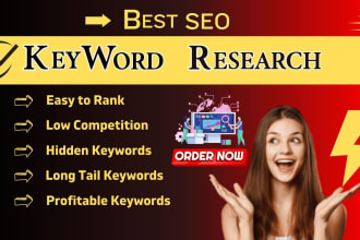 find best keywords by advance SEO research and competitors analysis