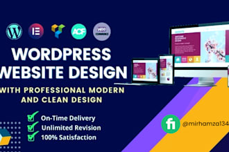create a clean and modern wordpress website design