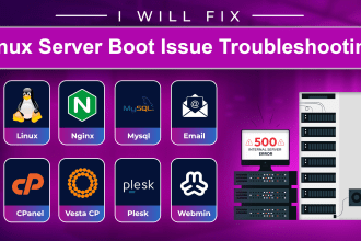 fix any linux server boot issue