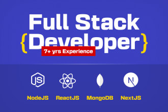be your expert backend developer full stack developer using node js, reactjs