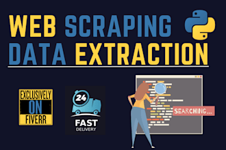 write python script for web scraping or data scraping