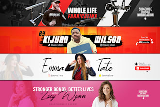 design a youtube banner for you