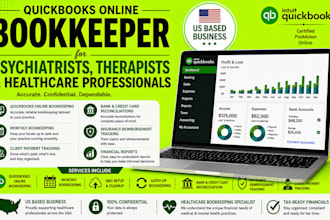 quickbooks online bookkeeper for psychiatrists and therapists