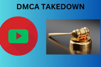 report and remove takedown copyright, harassing youtube content under dmca