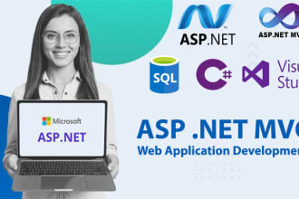develop professional web application using asp dot net mvc