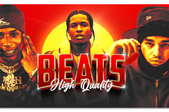 make high quality custom hip hop, trap or rap beat for you