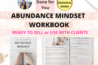 design and write an abundance mindset workbook