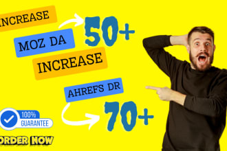 increase moz da ahrefs DR