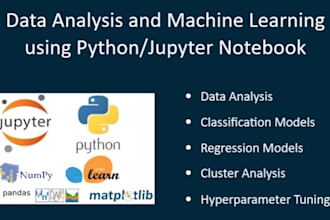 do data analysis and machine learning using python and jupyter notebook