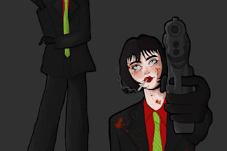 draw freehand digital illustration or concept art