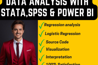 do linear and multiple regression analysis using  stata, spss, r