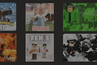 design a roblox thumbnail for your game