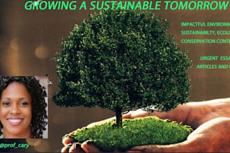 write urgent environmental sustainability and ecology tasks