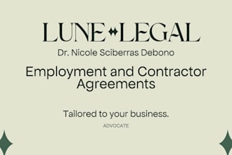 draft employment and contractor agreements