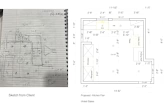 redraw 2d architectural floor plan and blue print autocad