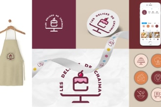 design a brand logo with the brand guide style