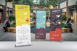 design roll up, pull up, pop up, roller, retractable, x or stand banner