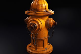 make high quality 3d model, props, asset