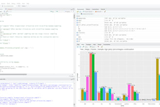 do data analysis using python, r studio, power bi, excel