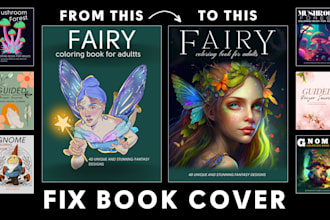 fix your old cover design, formatting issues, edit for KDP