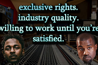 produce an exclusive dark trap, rap beat