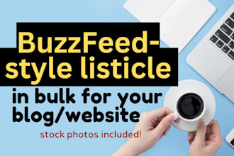 write buzzfeed style listicle website content in bulk