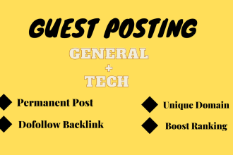 publish tech guest post, link insertion on high authority tech sites