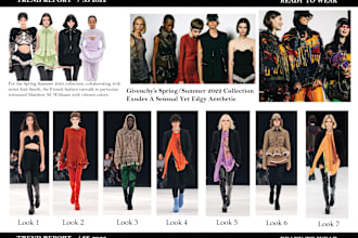 make fashion forecast trends report and mood boards for you