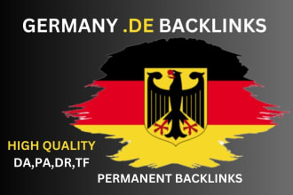 create permanent german high authority dofollow backlinks from germany site