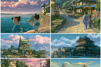 make japanese animation scenario for you