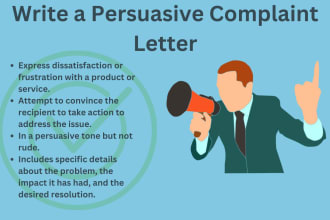 draft a persuasive complaint letter