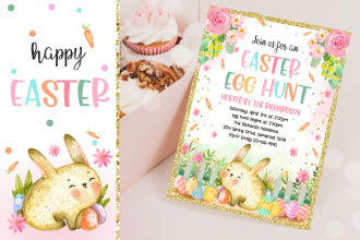 do easter egg hunt invitation