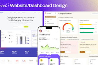 do figma landing page design, saas website UI UX design