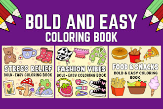create bold and easy coloring book pages for all