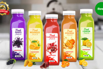 do creative product label designs, food label design, bottle label