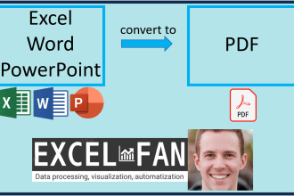 convert your word, excel or powerpoint document to PDF